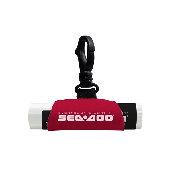 Neoprene lip balm sleeve with SPF 15 lip balm.... from ASI 88060 Snugz/USA Inc / SnugZ USA®