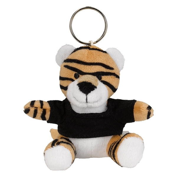 Mini tiger plush key chain measuring 3 1/2" with eight popular... from ASI 61125 Hit Promotional Products / Hit®