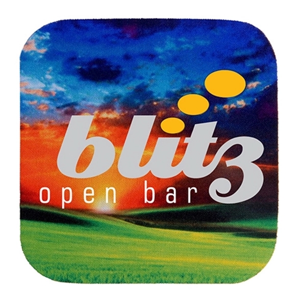 These coasters are made of poly rubber fabric.... from ASI 93987 Martini-Vispak Inc. / Insane Products Vispak