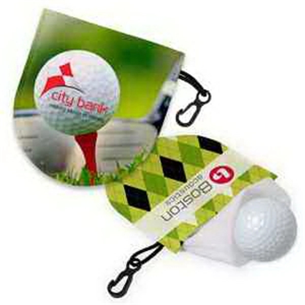Leatherette golf ball cleaner, cleans golf balls, fits in your pocket.... from ASI 93987 Martini-Vispak Inc. / Insane Products Vispak