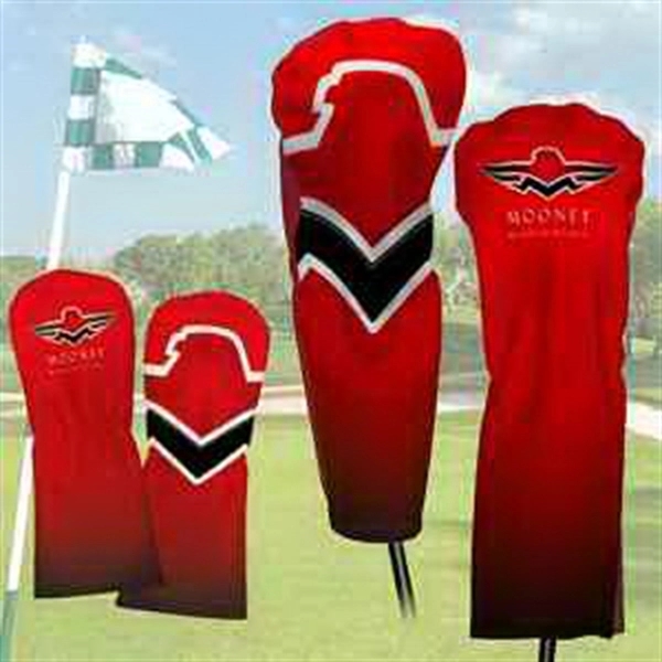 This leatherette golf club driver cover makes a great personalized gift.... from ASI 93987 Martini-Vispak Inc. / Insane Products Vispak