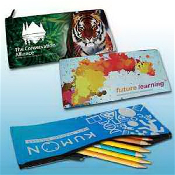 LEATHERETTE PENCIL CASE, GREAT FOR BACK TO SCHOOL AND TRAVELING... from ASI 93987 Martini-Vispak Inc. / Insane Products Vispak