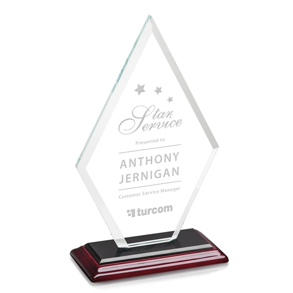 The Tuscany Award features beautiful Starfire Crystal in a diamond shape... from ASI 84592 St Regis Group / St Regis