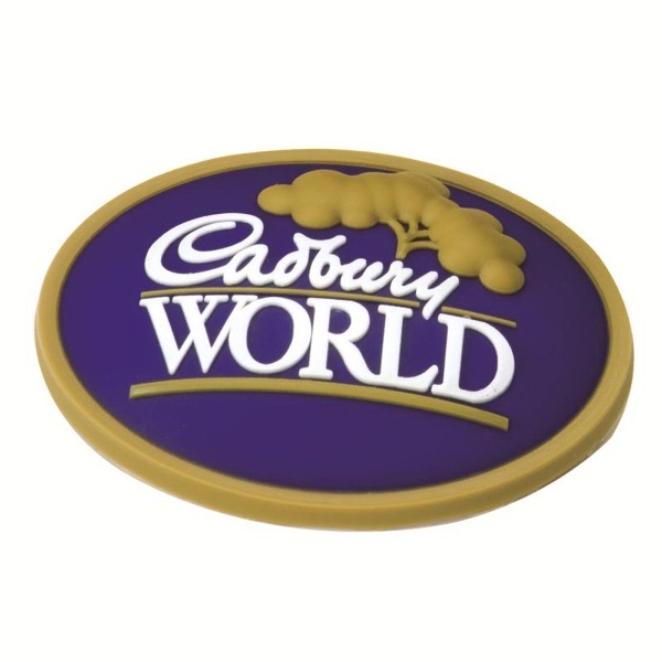 This custom shaped 2D PVC magnet features up to a 4"... from ASI 93987 Martini-Vispak Inc.