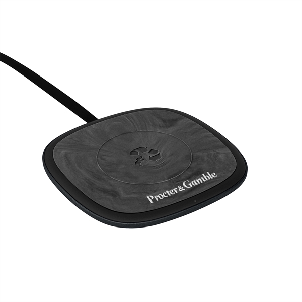 Wireless charging pad with anti-slip silicone grip.... from ASI 61005 Hirsch Gift Inc