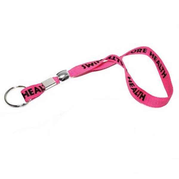 Wrist fob with sizing bead and choice of metal attachment.Flat knitted... from ASI 93987 Martini-Vispak Inc.