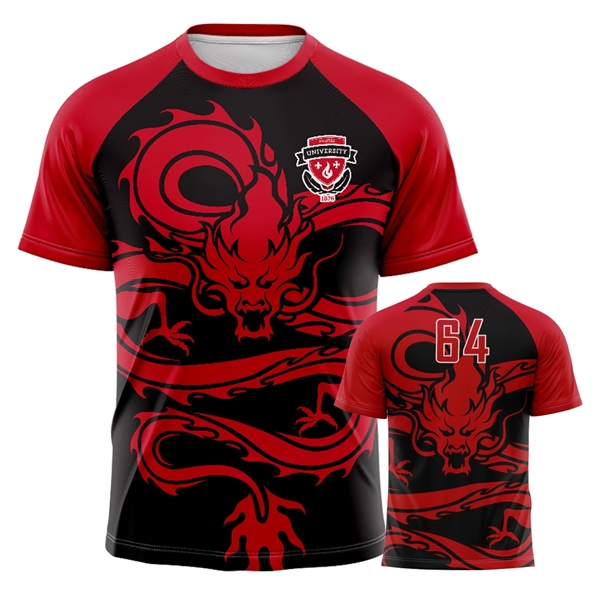 Full custom sublimated dragon boat jersey with your choice of raglan... from ASI 93987 Martini-Vispak Inc.