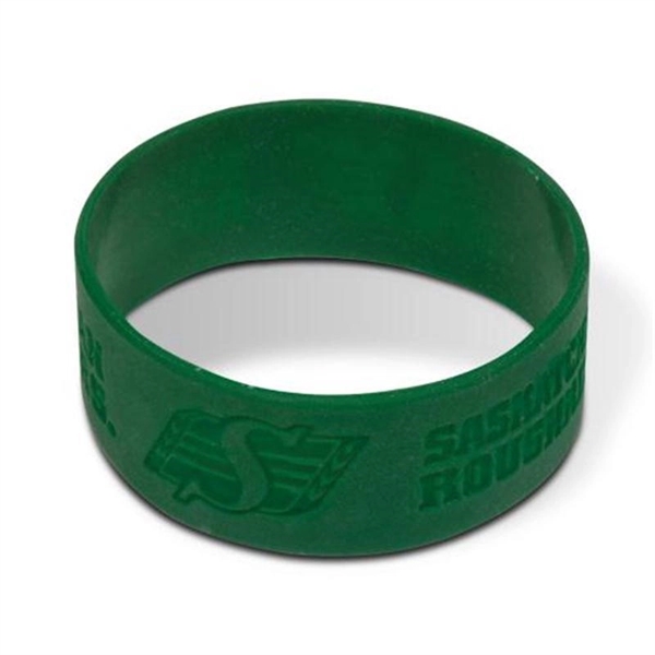 1" wide silicone band available in adult and youth sizes.... from ASI 93987 Martini-Vispak Inc.