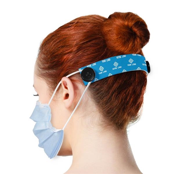 Coid 19 product, helps wearing a mask more comfortable. Ear savers... from ASI 93987 Martini-Vispak Inc.