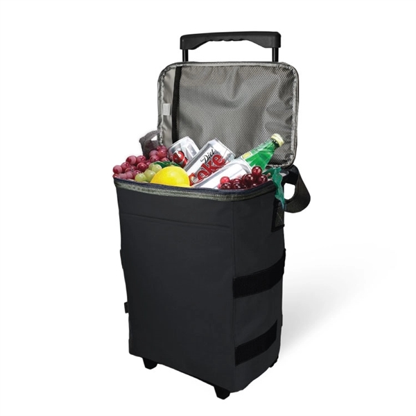 36-Can rolling cooler with adjustable shoulder straps, side pockets, and deep... from ASI 30112 ACE Products / Ace Line