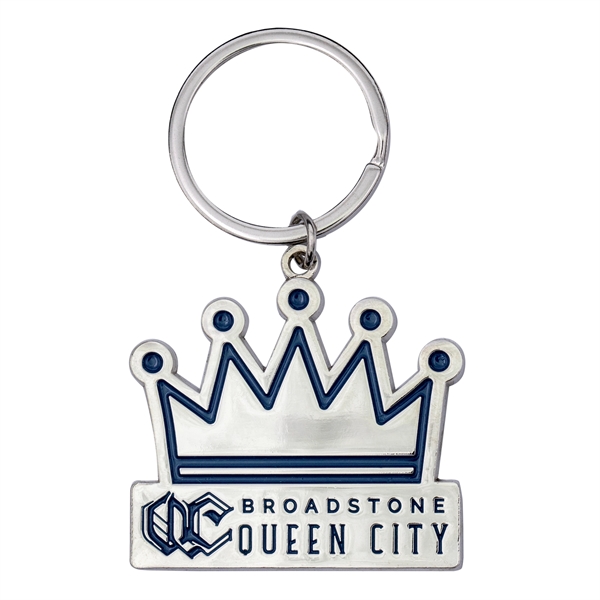 Custom die cast metal keychains in assorted sizes, soft enamel colors... from ASI 52263 EMT / EMT