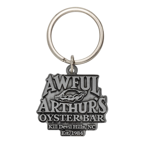 Custom die cast metal keychains in assorted sizes, soft enamel colors... from ASI 52263 EMT / EMT
