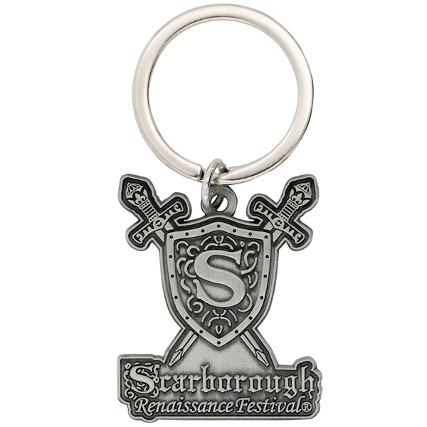 Custom die cast metal keychains in assorted sizes, soft enamel colors... from ASI 52263 EMT / EMT