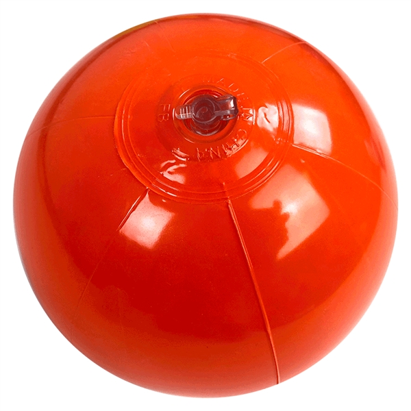 Inflatable Solid Orange beach ball, 6", 9", 12", 16" All measured... from ASI 31977 Adline Industries Inc