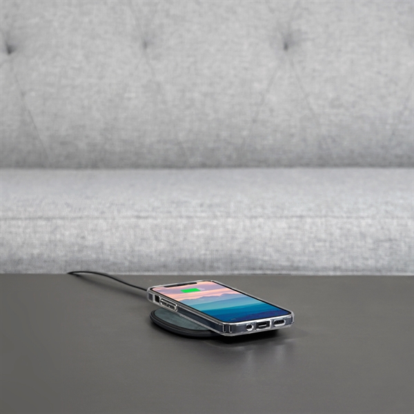 Wireless charging pad with anti-slip silicone grip.... from ASI 61005 Hirsch Gift Inc