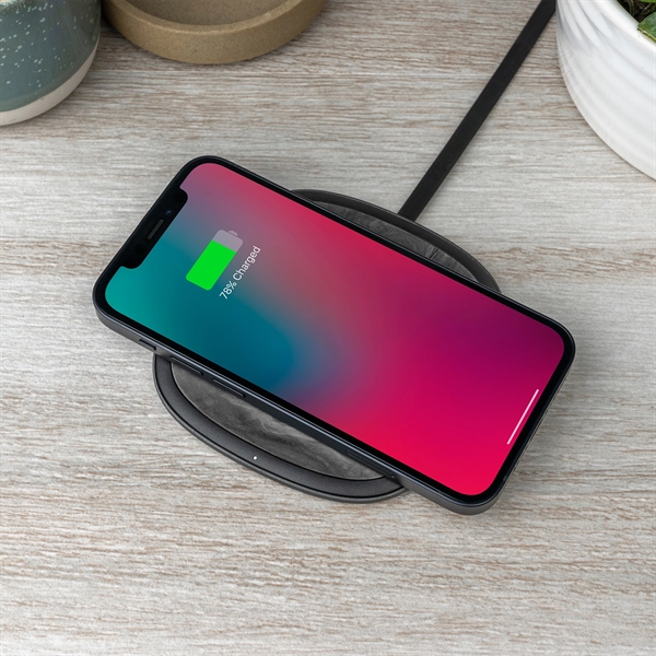 Wireless charging pad with anti-slip silicone grip.... from ASI 61005 Hirsch Gift Inc