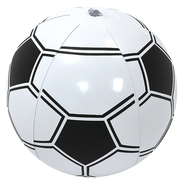 Inflatable white soccer ball beach ball with black markings, 6", 16",... from ASI 31977 Adline Industries Inc