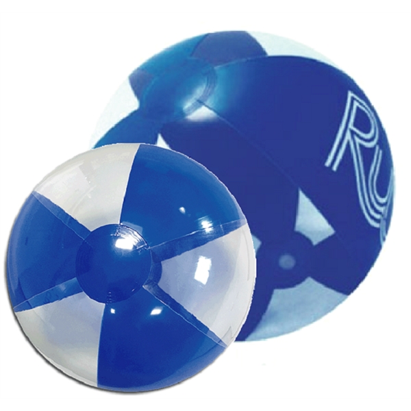 16" Deflated Inflatable Blue and Clear Beach Ball, Material Phthalate Free... from ASI 31977 Adline Industries Inc