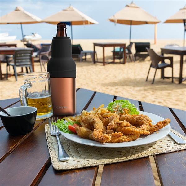 2 in 1 Bottle and Can beer holder with bottle opener.... from ASI 31518 ADNART / Ad-N-Art