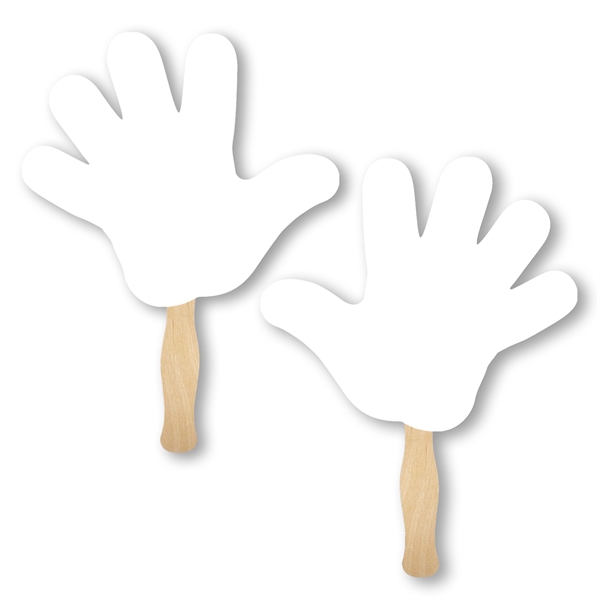 Sandwich style stock Hand shape hand fan with wood handle (... from ASI 93520 Ventura Inc