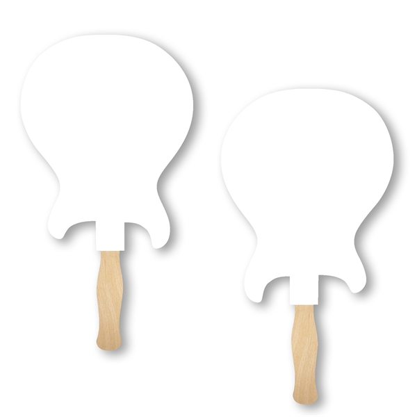 Sandwich style stock shape Electric Guitar hand fan with wood handle... from ASI 93520 Ventura Inc