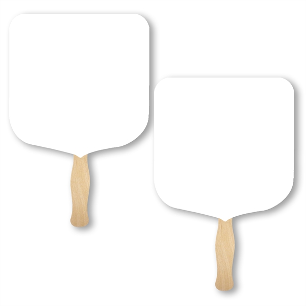 Sandwich Style Stock shape Elect hand fan with wood handle attached... from ASI 93520 Ventura Inc