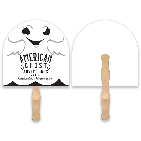 Arch shape hand fan with wood handle ( wood stick) attached.... from ASI 93520 Ventura Inc