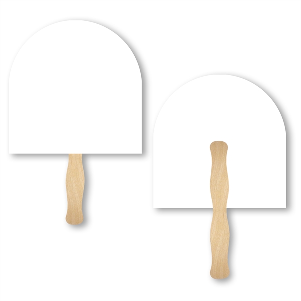 Arch shape hand fan with wood handle ( wood stick) attached.... from ASI 93520 Ventura Inc