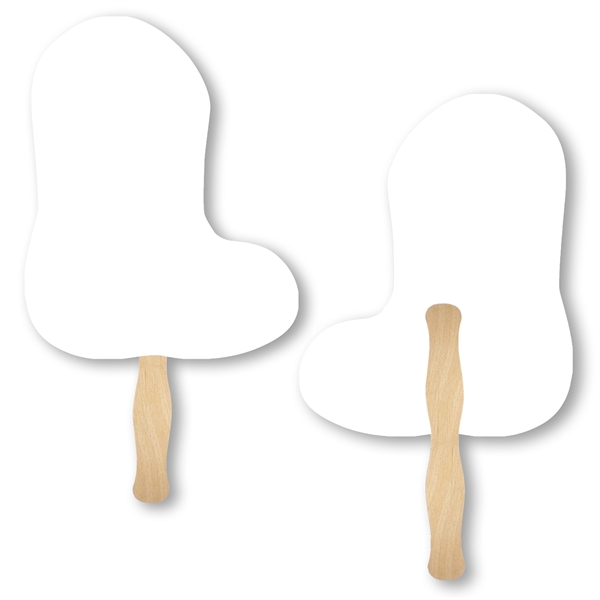 Stock shape Boot hand fan with wood handle ( wood stick)... from ASI 93520 Ventura Inc