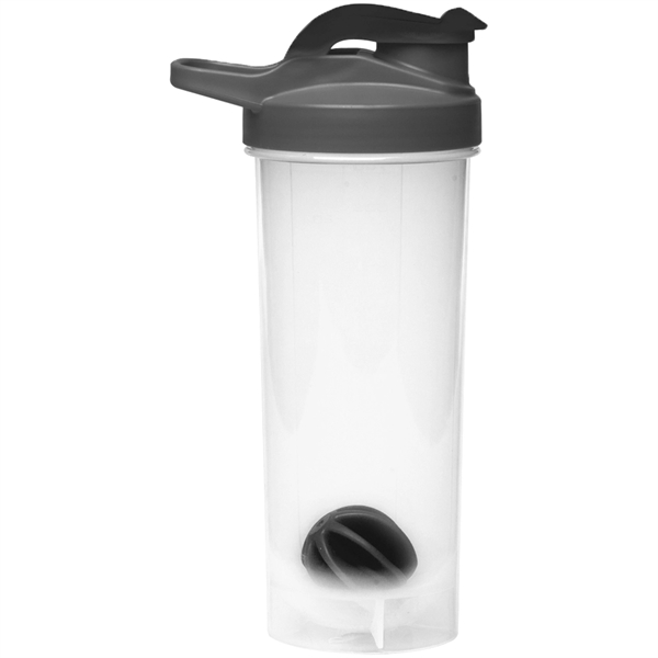 Plastic shaker bottle with a weighted mixing ball, snap tight lid,... from ASI 39552 BEL Promo