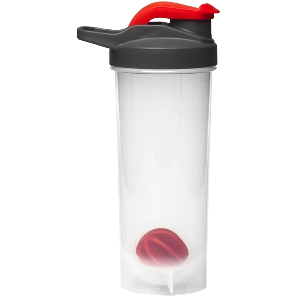 Plastic shaker bottle with a weighted mixing ball, snap tight lid,... from ASI 39552 BEL Promo
