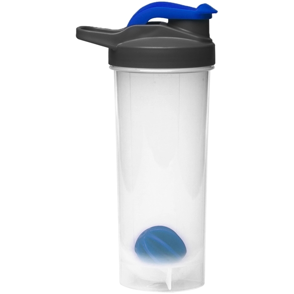 Plastic shaker bottle with a weighted mixing ball, snap tight lid,... from ASI 39552 BEL Promo