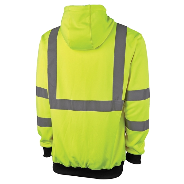 The Signal Hi-Vis Full Zip Hoodie keeps you comfortable and safe... from ASI 44620 Charles River Apparel