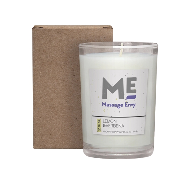 8 oz. lemon verbena scented candle in a cardboard gift box.... from ASI 88060 Snugz/USA Inc / SnugZ USA®