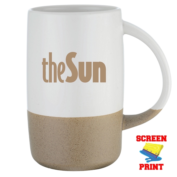 17 oz. Two-Tone Textured Ceramic Mug... from ASI 80060 VisionUSA