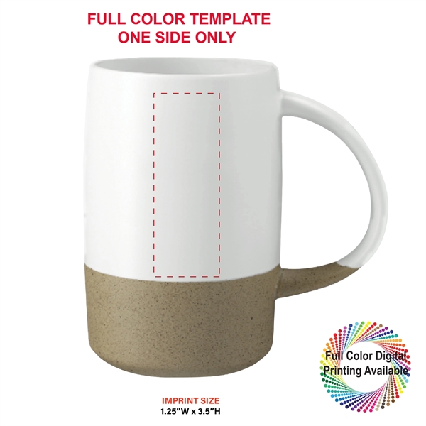 17 oz. Two-Tone Textured Ceramic Mug... from ASI 80060 VisionUSA