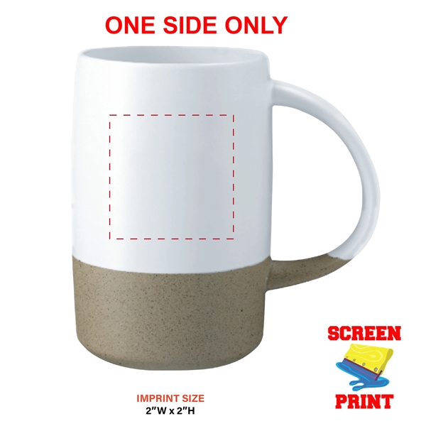 17 oz. Two-Tone Textured Ceramic Mug... from ASI 80060 VisionUSA