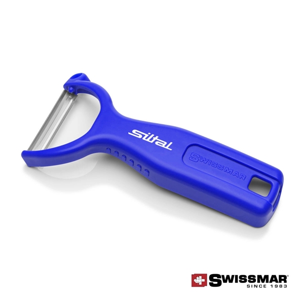 Swissmar Y-Peelers with ergonomic angled handle design fits comfortably in both... from ASI 84592 St Regis Group