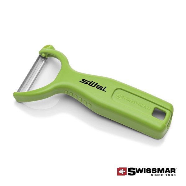 Swissmar Y-Peelers with ergonomic angled handle design fits comfortably in both... from ASI 84592 St Regis Group