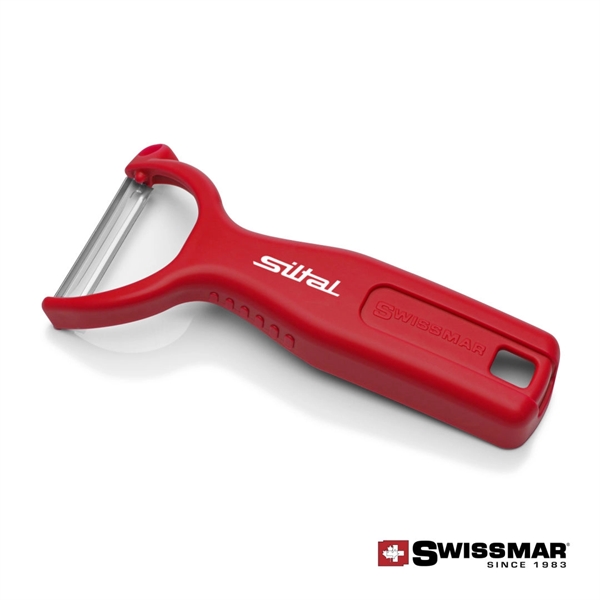 Swissmar Y-Peelers with ergonomic angled handle design fits comfortably in both... from ASI 84592 St Regis Group