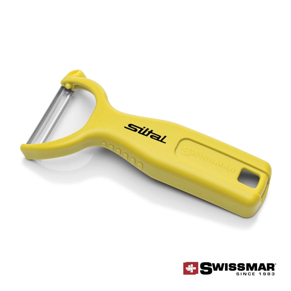 Swissmar Y-Peelers with ergonomic angled handle design fits comfortably in both... from ASI 84592 St Regis Group