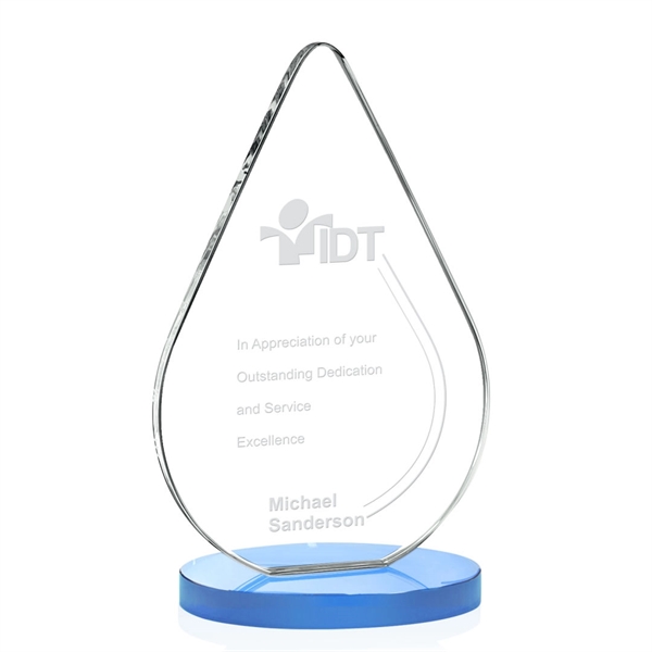 An elegant flat-edged pane of Starfire Crystal shaped like a droplet... from ASI 84592 St Regis Group / St Regis