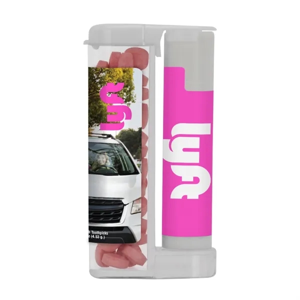 Sugar free mints with SPF 15 lip balm inside a rectangular... from ASI 88060 Snugz/USA Inc
