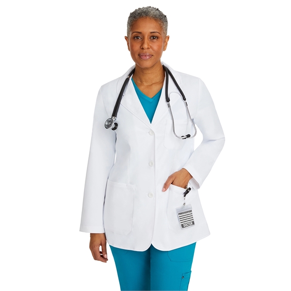 Healing Hands White Coat Collection Women's Flo Lab Coat... from ASI 86018 Scrub Authority / Uniform Stores