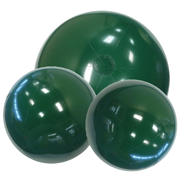 Inflatable Solid Forest Green Beach Balls. 6",9",12",16" all sizes measured deflated.... from ASI 31977 Adline Industries Inc