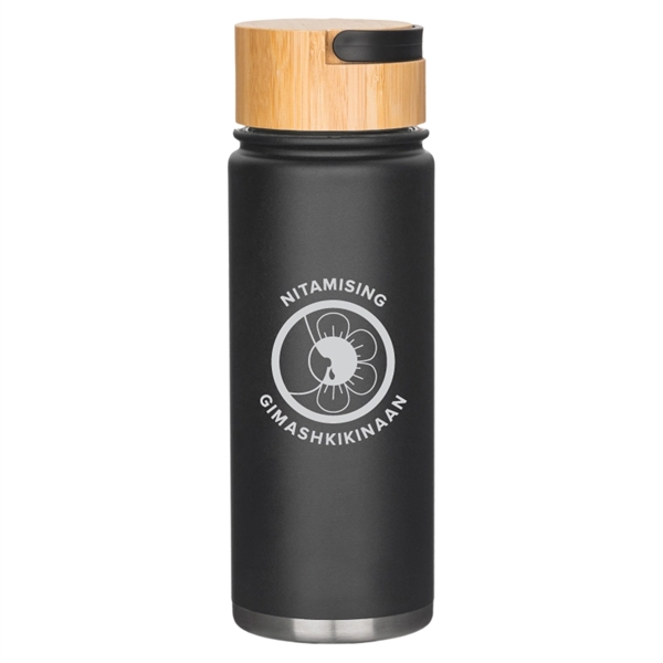 20 oz. double walled, vacuum insulated, stainless steel water bottle with... from ASI 57655 STOPNGO Line