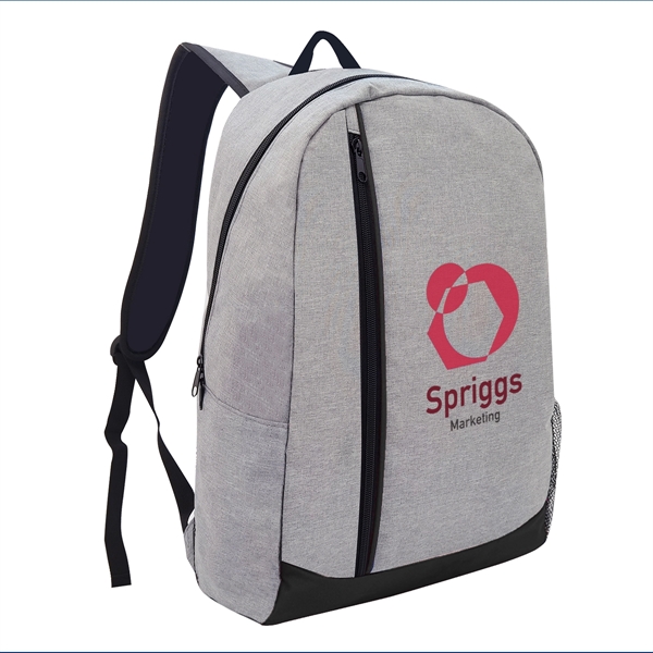 Hancock heathered laptop backpack for storing your computer and other school/work... from ASI 61125 Hit Promotional Products / Hit®