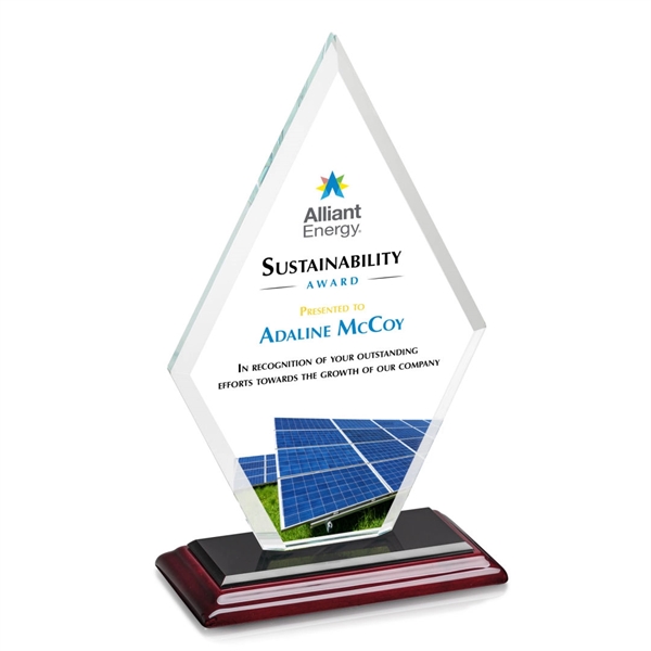 The Tuscany VividPrint™ Award features a beautiful Starfire Crystal in a... from ASI 84592 St Regis Group / St Regis