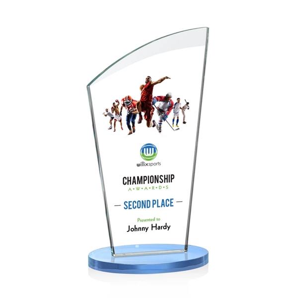 This fabulous starfire award features an arched beveled top and oval... from ASI 84592 St Regis Group / St Regis