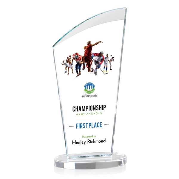 This fabulous starfire award features an arched beveled top and oval... from ASI 84592 St Regis Group / St Regis